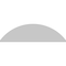 Ekena Millwork Segment Arch 3 Spoke Architectural Grade PVC Pediment, 38"W x 10-1/2"H x 2"P PEDPS038X105SEG03 - alternate 3